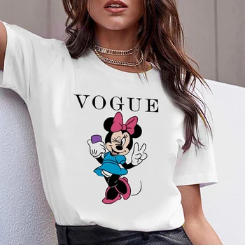 Ženske Mickey Mouse Srce Ljubezni, Tiskanje MODI Unisex T-shirt Srčkan Valentinovo Darilo Tshirt Za Punco Ženske Graphic Tee Vrh