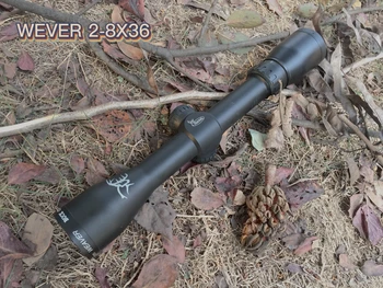 2-8X36 Lov Riflescope Področje Secod Žariščnoravninski Detektorski Optika Z 11 ali 20 MM, za vgradnjo v Železniškem Black Puška streljanje Področje uporabe