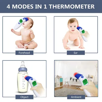 2020 Infrardeči Termometer Čelo Telo Ne-Kontaktni Termometer Baby Odraslih Na Prostem Dom Digitalni Infrardeči Vročina Ušesni Termometer