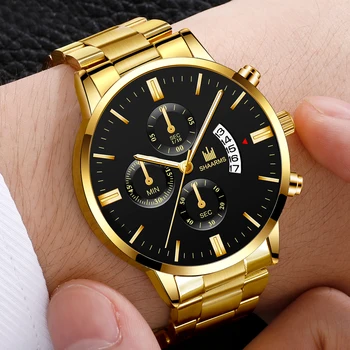 2020 nova modna moška ura, iz nerjavnega jekla top blagovne znamke luksuznih športnih quartz uro moška športna ura, moška Relogio Masculino