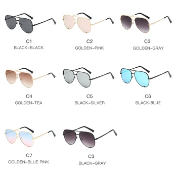 2020 Nove Modne blagovne Znamke Oblikovalec Ženske Pilotni sončna Očala Ženske Moški Buljiti Gradient sončna Očala Za Žensko Ogledalo Odtenki UV400