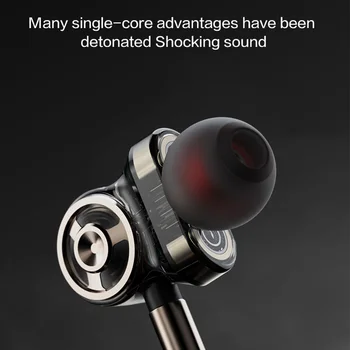 2020 Novo QKZ CK10 V Uho Slušalke 6 Dinamično pogonska Enota Slušalke Stereo Šport Z Mikrofonom HIFI Subwoofer Slušalke Čepkov