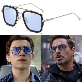 2020 Retro Vintage Oblikovalec Steam Punk Pilotni sončna Očala Iron Man 3 TONY Stark sončne Očala za Moške Gotike Rossi Premaz UV400