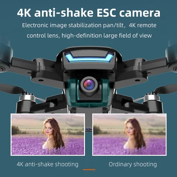 2020NEW LU5 brnenje in 4K fotoaparat dual camera GPS višina držite brezglavi način WiFi FPV brushless motor brnenje 4k strokovno