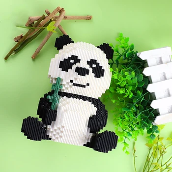 2021 Novo Diy gradniki Živali, Dodatki Številke Lev Panda Združljiv z Duploed Igrače za Otroke, Otroci Darila