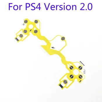20PCS Za Sony Playstation 4 PS4 staro Različico ControllerFor PS4 Različica 2.0 Rumena Tipkovnica Zamenjava Del Prevodni Film