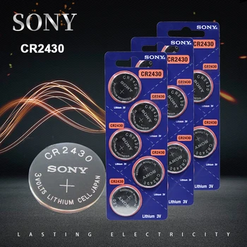 25PCS Sony CR2430 Gumb Baterije DL2430 BR2430 KL2430 Celice Kovanec Litijeva Baterija 3V CR 2430 Za Gledanje Elektronske Igrače, Daljinsko