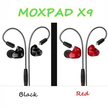 2PCS/Veliko Moxpad X9 Pro Dual Dinamičnega Voznika Strokovno V Uho Slušalke z Mikrofonom Super BASS za Mobilni Telefon, MP3 Predvajalnik PK SE215