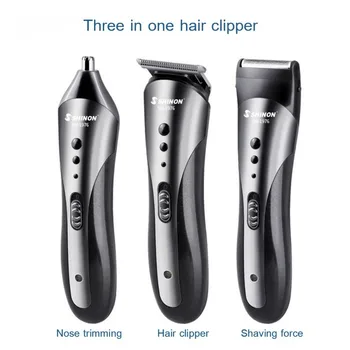 3 V 1 Večnamensko Lase Clipper Gospodinjski Električni Brivnik Olje Glavo Električni Clipper Nos Hair Trimmer
