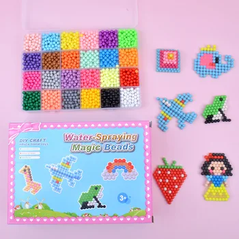 3000pcs 24 barve Ponovno Kroglice puzzle Kristalno DIY vodni curek kroglice set žogo igre 3D ročno magic igrače za otroke