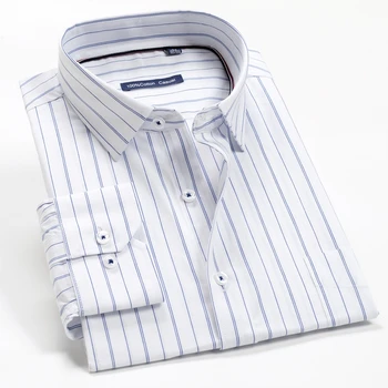 3XL-12XL velikosti moške klasičnih prugasta dolgo sleeved majico 2020 jeseni blagovno znamko oblačil poslovnih gospod priložnostne fashion majica