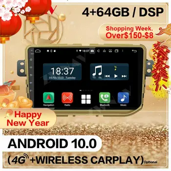 4+128G Brezžični Carplay 2 Din Za Veliko Steno Android 10 Zaslon Multimedijski Predvajalnik Samodejno Avdio Radio, GPS Navi Vodja Enote Auto Stereo