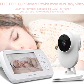 4.3 palčni Baby Monitor s Kamero Otroška Varuška Varnostne Kamere dvosmerni Audio Babyphone Kamere Night Vision Nadzor Temperature
