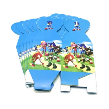 44Pcs Sonic Hedgehog Risanka Otroški Rojstni dan za Enkratno uporabo Okraski Stranka Blow Out, Skodelice Plošče Sonic bonboniera Določa