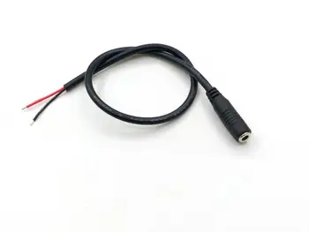 50pcs DC Napajanje 3.5x1.35 mm Ženski Konektor DIY Kabel Kabel 22AWG 30 cm