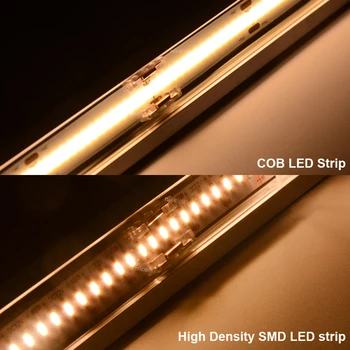 5pcs COB LED Trak Priključek za IP20 Visoko Gostoto FOB 8 mm 10 mm 2pin Eno Barvo, SMD 144 240 300 Led/m Trak Svetlobe Priključki