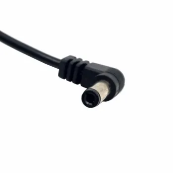 5pcs DC Napajalni kabel 5.5 x 2.1 mm / 2,5 mm Moški na 5,5 2.1/2,5 mm Moški Vtič Kabla Desno pod Kotom 90 Stopnjo 50 cm