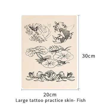 5pcs Tatoo Praksi Ponaredek Kože, Ribe Design Kozmetični Stalno Ličila Praksi Kože Za Začetnike Tattoo oprema