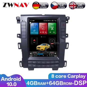 8 core Carplay Android10 4+64 G Tesla Zaslon DSP Za Ford Edge za obdobje 2012-Avto Multimedijski Predvajalnik, GPS Navi, Zaslon na Dotik, DVD-Predvajalnikom