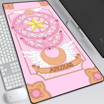 Anime Card Captor Sakura Big Mouse Pad Igralec Otaku Zaklepanje Rob Igralne Miške-Pad Risanka XXL Prenosni Računalnik Desk Tipkovnico Mat