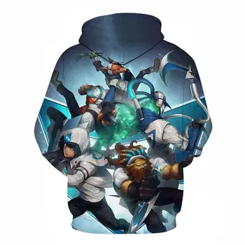Anime Igre Hoodies Moški Ženske League of Legends Sweatshirts 3D Tiskanja Puloverju LOL Hoodie Unisex Visoke Kakovosti 3d Hooded Moški