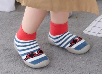 Baby toddler copati nogavice baby non-slip tla, nogavice, čevlji za otroke mehke gume, ki je edini zadebelitev terry baby čevlji