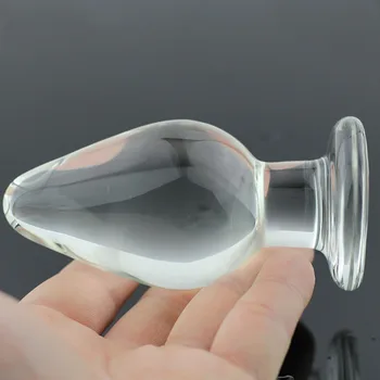 BEEGER Široko Stekla Butt Plug,50mm Veliko kristalno butt plug vagina žogo,veliki stekla pyrex analni dildo noge