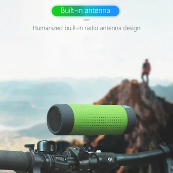 Bluetooth Zvočnik Zunanji Prenosni Brezžični Zvočnik Zvočni Sistem Izposoja Subwoofer Bass Zvočnik LED luči za Kolo Jahanje Glasbe