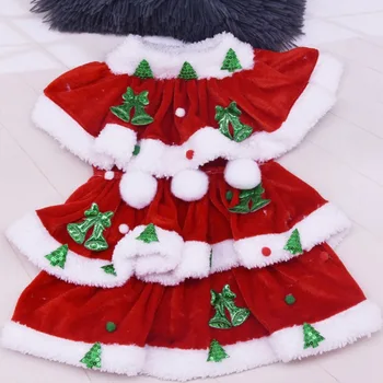 Božič Dog Oblačenja Pozimi Ljubljenčka Psa Oblačila za Hišne živali Božič Cosplay Kostum za Psa Yorkie Chihuahua Oblačila za Pse, Obleke za Hišne živali Obleko
