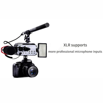 Comica CVM-AX3 XRL 6,35 MM 3,5 MM Dvojni Zvočni Mešalnik Vrata Mešalnik za Canon, Nikon DSLR Fotoaparata, Kamere, Strokovno Mikrofon