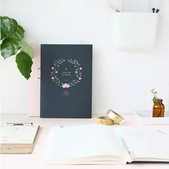 Cvetlični motiv 6 mesecev študija načrtovalec 14.8*21 cm 176 strani dekleta darilo šoli pisarniški material