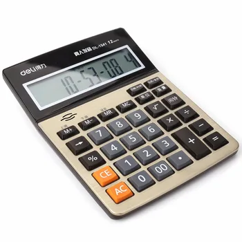 Deli 1pcs kalkulator namizni Tiskovine 12 digital voice kalkulator 1541A človeškega glasu urad Vroče Prodaja