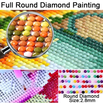 DIY 5D Diamond Slikarstvo Pes Navzkrižno Šiv Diamond Vezenje Prodaja Živali Mozaik Okrasnih celotne Slike Krog Vaja Doma Dekor