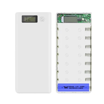 Dvojno USB, 8*18650 Baterijo Imetnik Power Bank Baterijo Box Mobilni Telefon Polnilnik DIY Lupini Primeru S Količino zaslonu Za Xiaomi