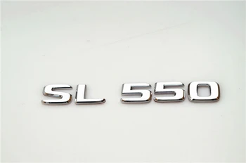 Emblem Značko Nalepko Prtljažnik Zadaj ABS za Mercedes Benz SL350 SL400 SL450 SL500 SL550 SL63 SL65 Chrome Avto Nalepke za Dekoracijo
