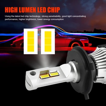 EURS Smerniki P18 LED h7 h4 led led žarnice za avto accessorie Hi-lo žarek lučka 6000k auto hb4 meglenke ljubitelj slog, ki je canbus H11 9005 hb3