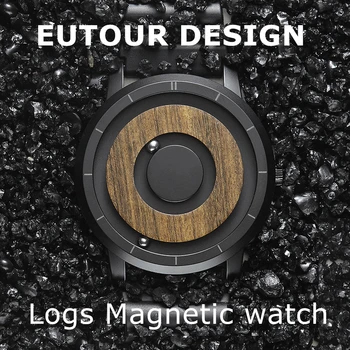 EUTOUR Magnetni Watch Moških Minimalističen Usnjeni Trak Mens Ure Nepremočljiva Magnet Žogo Quartz uro Moda Dropshipping 2019