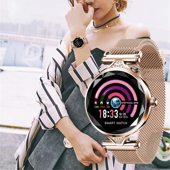 H1 Lady Pametno Gledati Moda Za Ženske Gledajo Srčnega Utripa Fitnes Tracker Ženske Smartwatch Bluetooth Nepremočljiva Pametna Zapestnica.