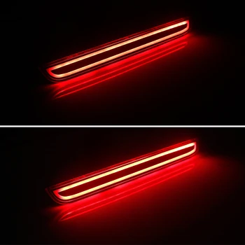 IJDM Za-2019 Dodge Challenger 3D Optično Slog Rdeča LED Zadnji Odbijač Reflektor Luči, Zavorne Rep Luči in Zadnji meglenki