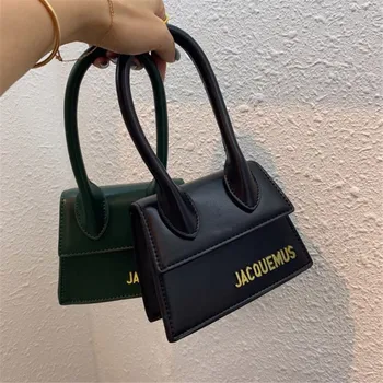 Jacquemus vrečko torbice ženske znane blagovne znamke pu usnje ramenski crossbody vrečke luksuzni oblikovalec majhne torbice za mini tote sklopka trak