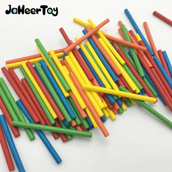 JaheerToy Baby Matematiko Igrače za Otroke Lesene Montessori Izobraževalne Igrače Slika Palico 3-4-5-6 Let za Otroke
