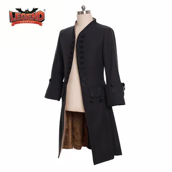 Jopičem tailcoat Viktorijanski Moške Regency obleko tailcoat Srednjeveški 18. Stoletja kolonialne vojaški Častnik enotno Pirat JAKNA