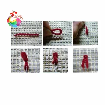 Kavelj Preprogo za Vgradnjo DIY Needlework Določa Nedokončane Crocheting Preja Mat Zapah Kavljem Preprogo Kit Trte Slika Preprogo Niz Božično dekoracijo