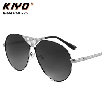 KIYO blagovne Znamke 2020 Novih Moških Ovalne Polarizirana sončna Očala Kovinski Klasična Očala za Sonce Visoko Kakovost UV400 Vožnje Očala 2869