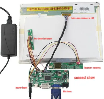 Komplet za B133EW01 V3 HDMI DVI 1 svetilke LVDS 20pin 1280X800 Signal VGA Krmilnik odbor Panel monitor Driver zaslon 13.3