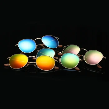 Krog Polarizirana sončna Očala Vožnje Ultralahkih Zlitine Slog, sončna Očala Žarki Buljiti UV400 Moški Ženske Retro sončna Očala sončna Očala