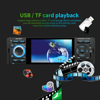 Lamjad 1 din avtoradia multimedijski predvajalnik, zaslon na Dotik, Android Avto avdio stereo MP5 Bluetooth USB TF FM Kamero zaslona na Dotik