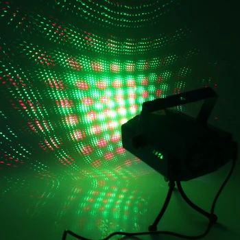 LED Lasersko Svetlobo Fazi Projektor Luči 5 Zvoka Glas Aktivira Fazi Luči za DJ Disco Show Xmas Party Klub Dom Dekoracija