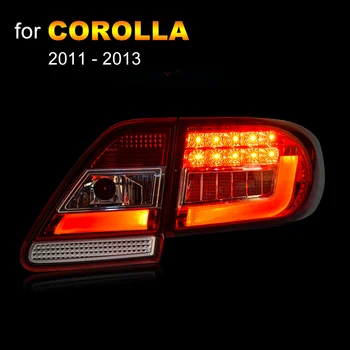 LED Rep Luč za Toyota Corolla 2011 2012 2013 Levi in Desni strani LED Rep Žarnice Teče Svetlobo, Obratno Lučka