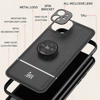 Les Vzorec velja Za iPhone 11 12 Pro XS Max 8 7 Plus XR X Magnet Shockproof Silikonski Pokrov Lupini Primeru Za Apple iPhone SE 2020